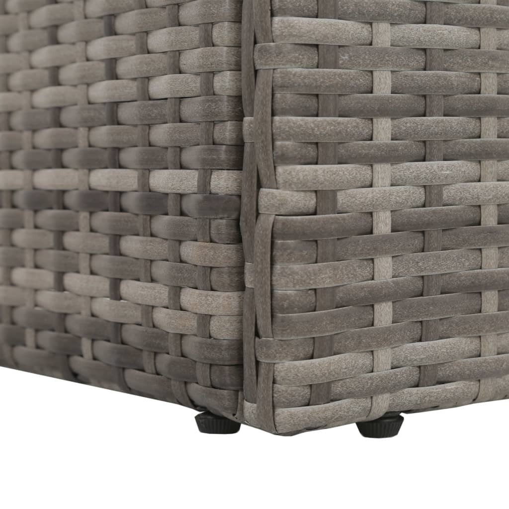 Patio Bed Gray 76.8"x23.6" Poly Rattan - Galactic capuchin