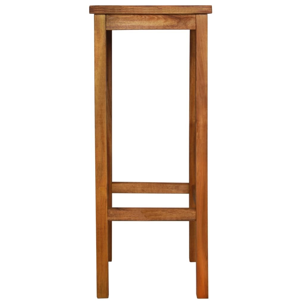Bar Chairs 2 pcs Solid Acacia Wood - Galactic capuchin