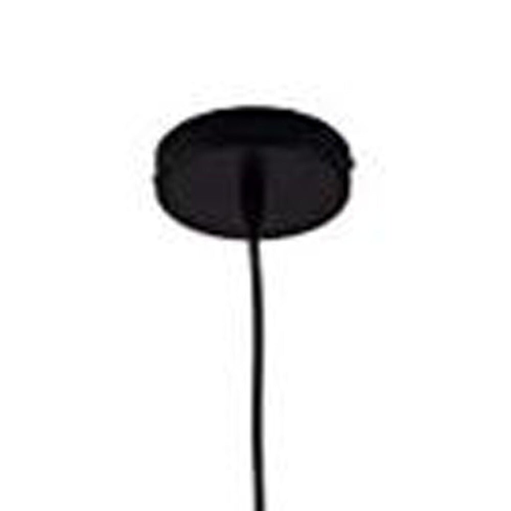 Black Metal Cage Modern Industrial Single Bulb Hanging Pendent Light - Galactic capuchin