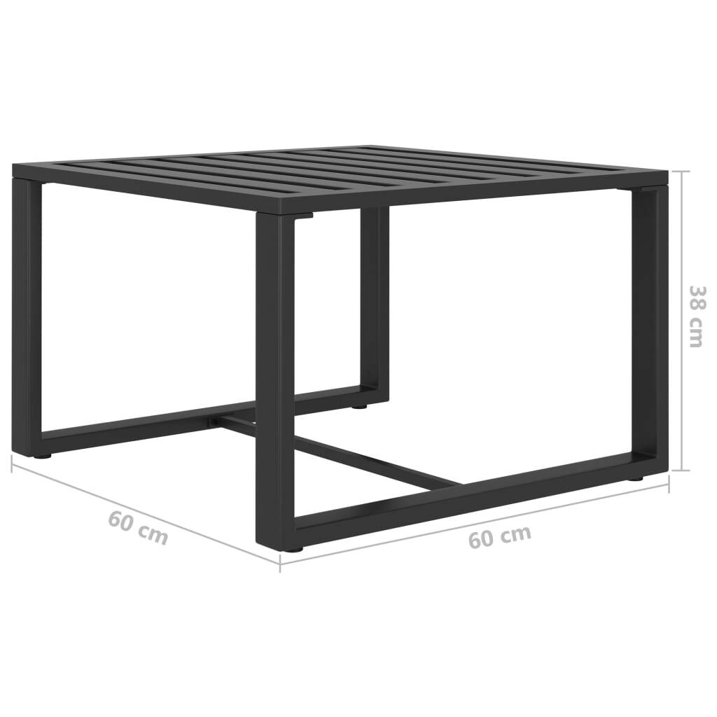 Coffee Table Aluminum Anthracite - Galactic capuchin