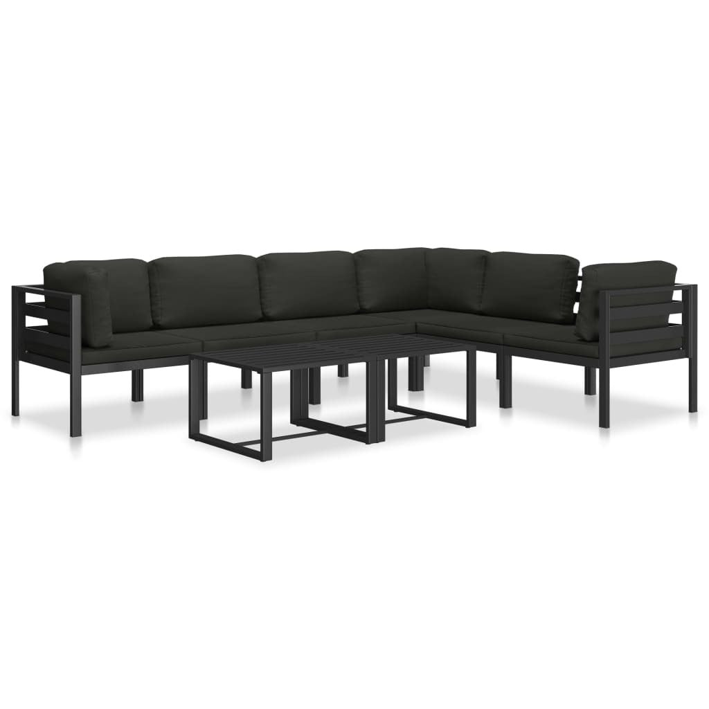 Coffee Table Aluminum Anthracite - Galactic capuchin
