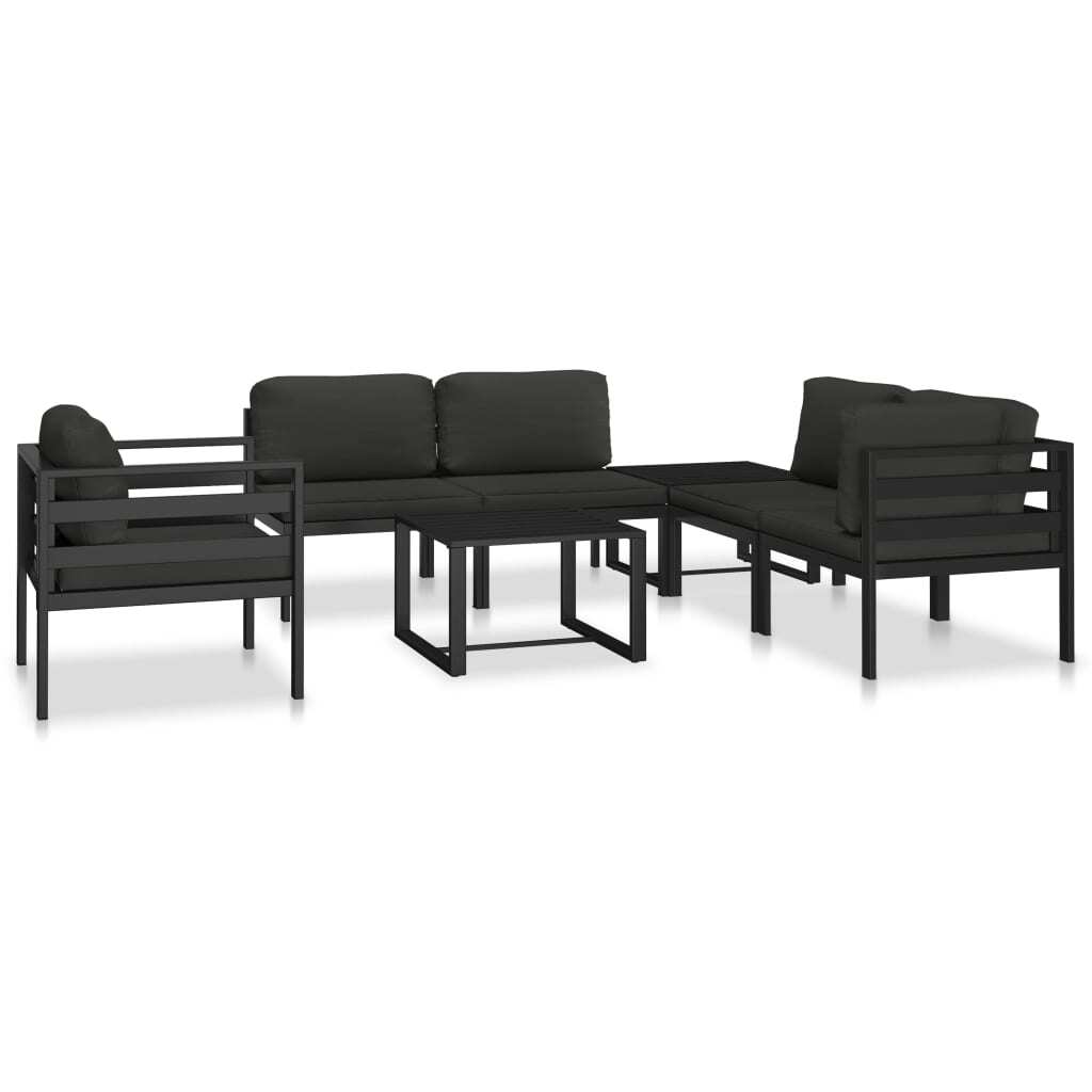 Coffee Table Aluminum Anthracite - Galactic capuchin
