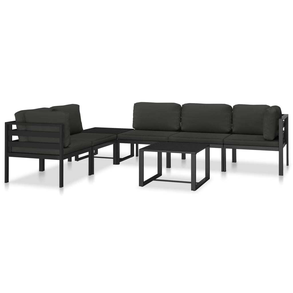 Coffee Table Aluminum Anthracite - Galactic capuchin