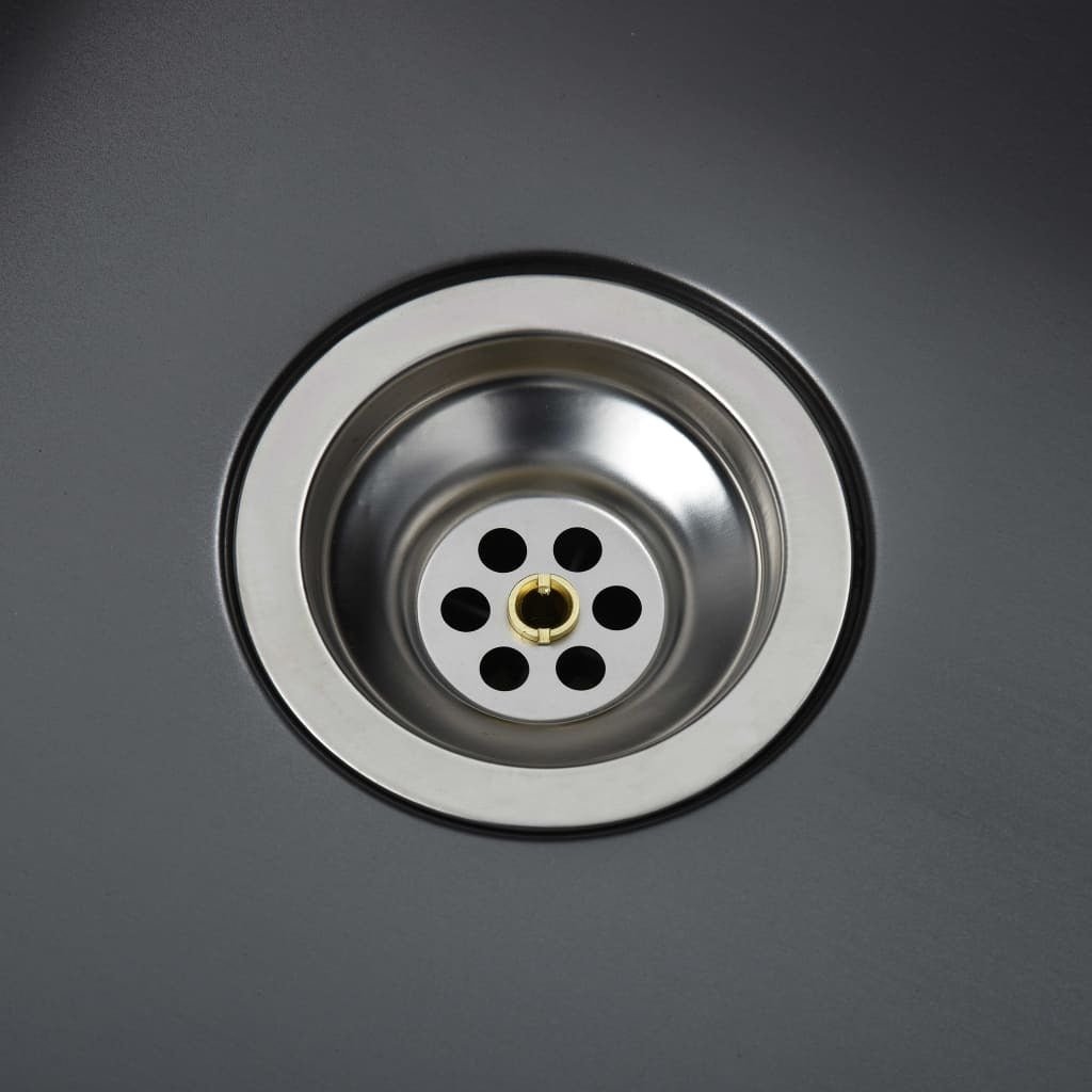 Handmade Kitchen Sink Black Stainless Steel - Galactic capuchin