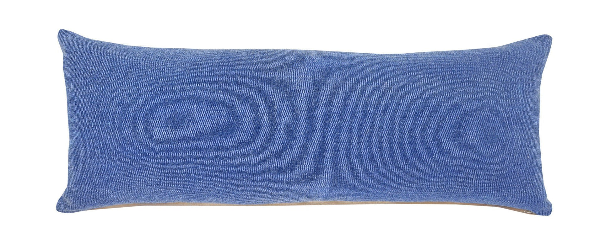 14" X 36" Classic Blue 100% Cotton Zippered Pillow - Galactic capuchin