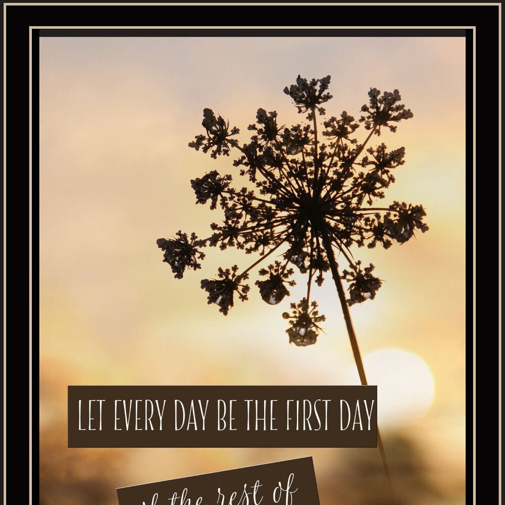 The First Day Black Framed Print Wall Art - Galactic capuchin
