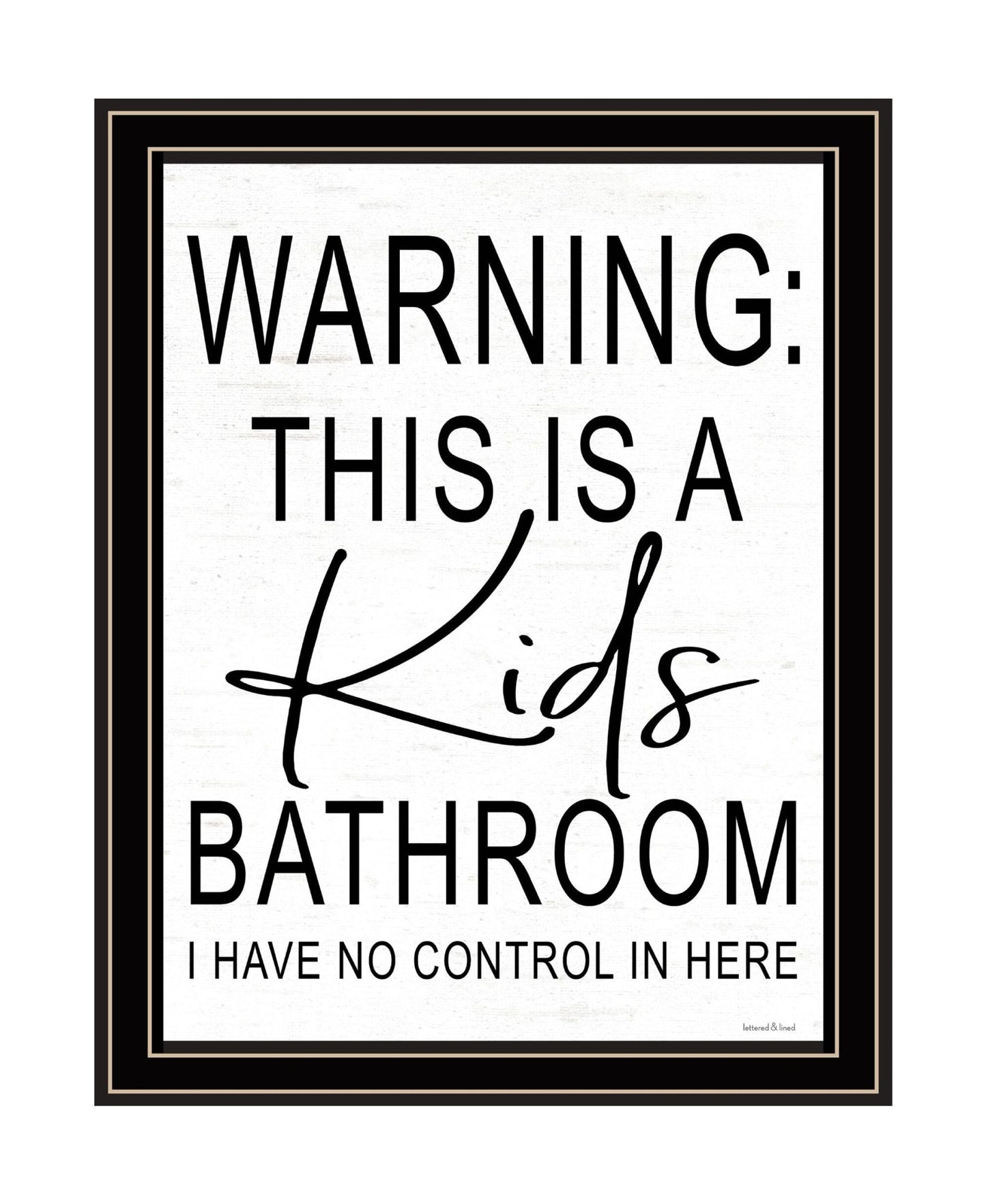 Kids Bathroom Black Framed Print Bathroom Wall Art - Galactic capuchin