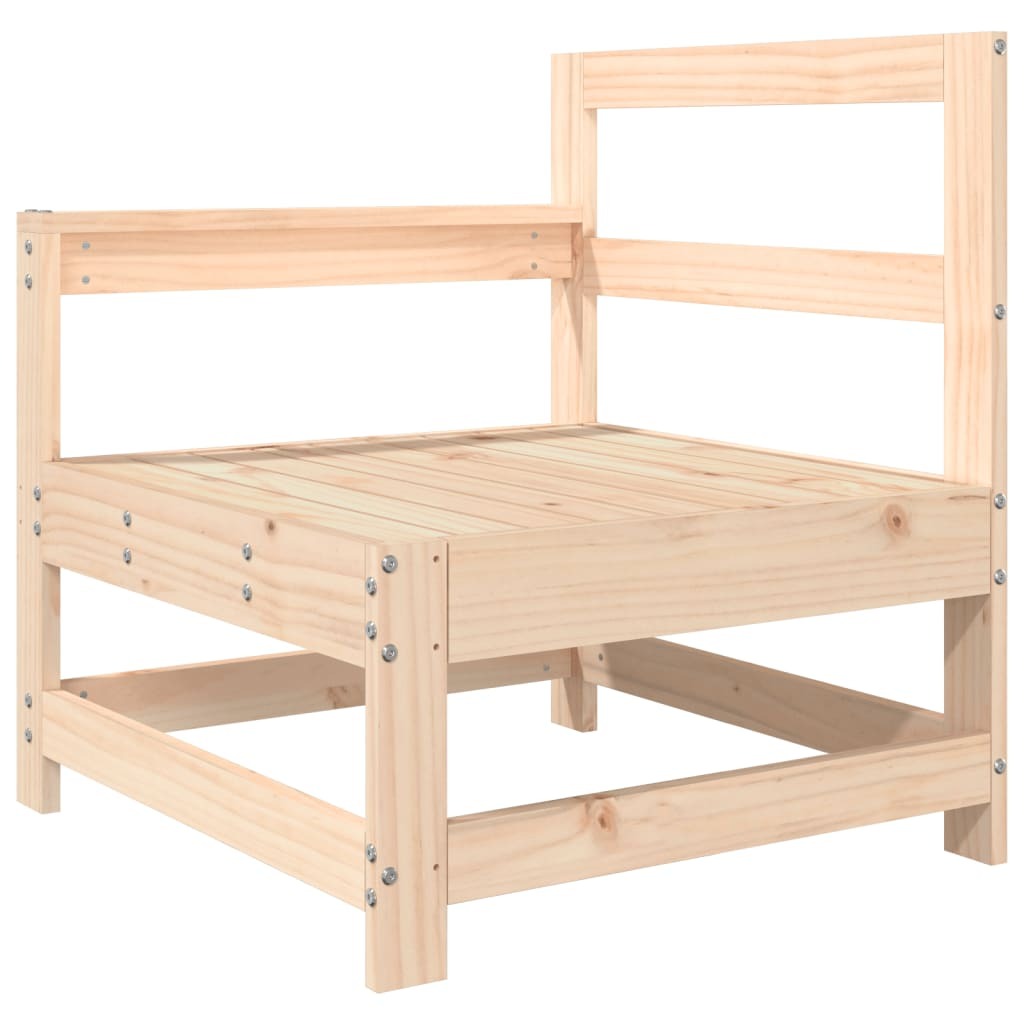 Patio Chair with Cushions Solid Wood Pine - Galactic capuchin