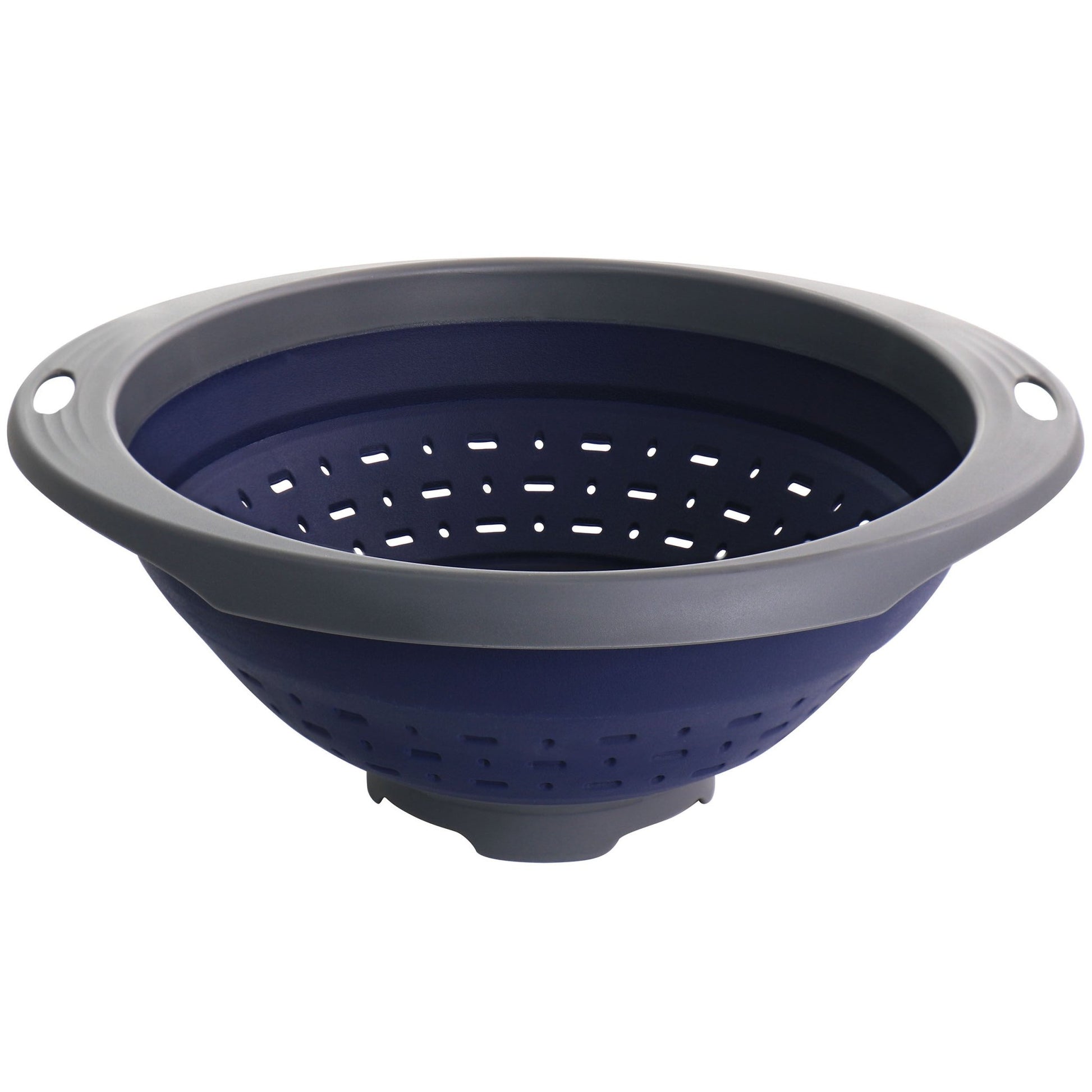 Oster Bluemarine Collapsible Polypropylene Colander in Navy - Galactic capuchin