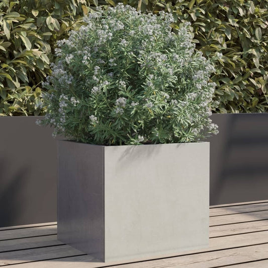 Planter Silver 12.6"x11.8"x11.4" Stainless Steel - Galactic capuchin