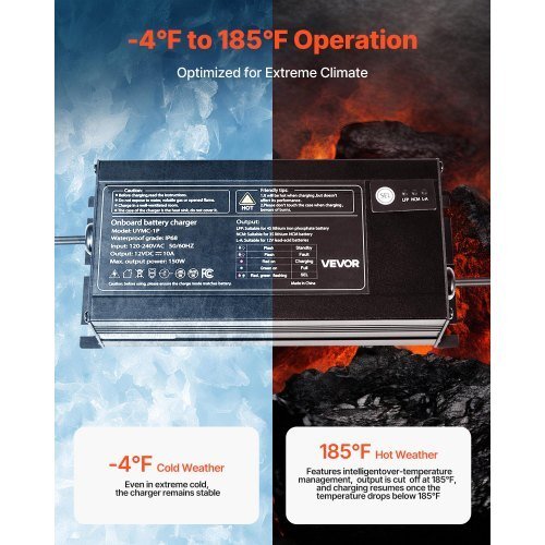 Marine Battery Charger, 1 - Bank, 10A 12V Onboard Boat Charger, IP68 Waterproof Smart On - Board Battery Charger, for Lithium - Ion (LiFePO4), NCM, Lead - Acid Batteries, Large Boat, Yacht, RV, Trailer - Galactic capuchin
