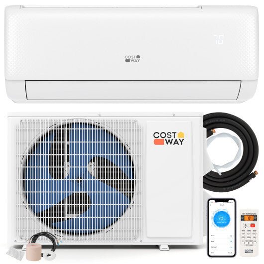 Ultra - Quiet Inverter Mini Split AC: 22 SEER2/R32 Eco Refrigerant Sleep Mode - Galactic capuchin