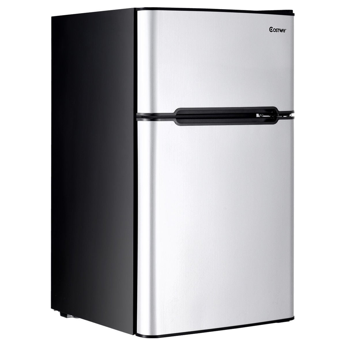 3.2 cu ft. Compact Stainless Steel Refrigerator - Gray - Color: Gray - Galactic capuchin
