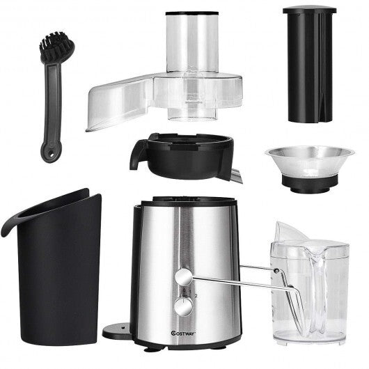 2 Speed Electric Juice Press for Fruit and Vegetable - Color: Silver - Galactic capuchin