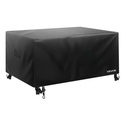Patio Furniture Cover, 420D Heavy Duty Waterproof Outdoor Dining Table and Chairs Cover, Large Squre Patio Table Covers with Air Vent for All Weather, 74L x 74W x 28H inch, Black - Galactic capuchin