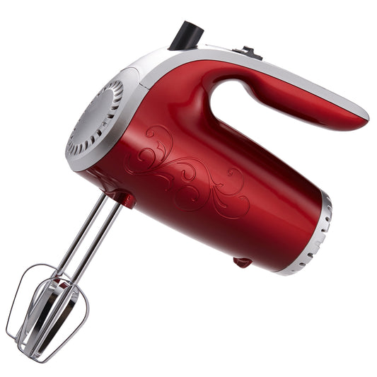 Brentwood 5 Speed Hand Mixer- Red - Galactic capuchin