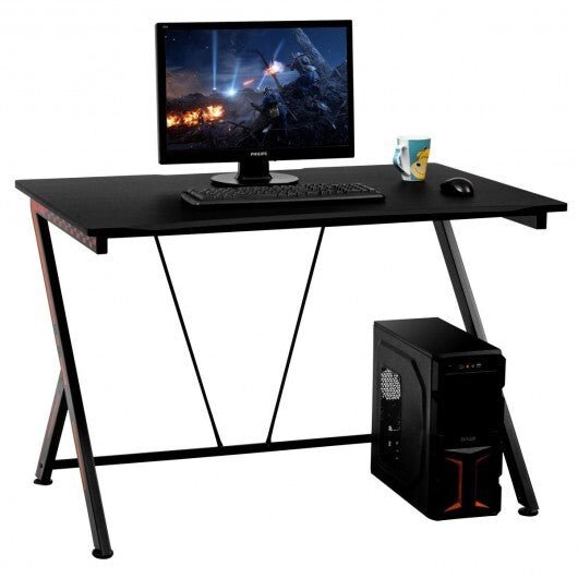 Home Office Modern Ergonomic Study Computer Desk for Small Space - Galactic capuchin