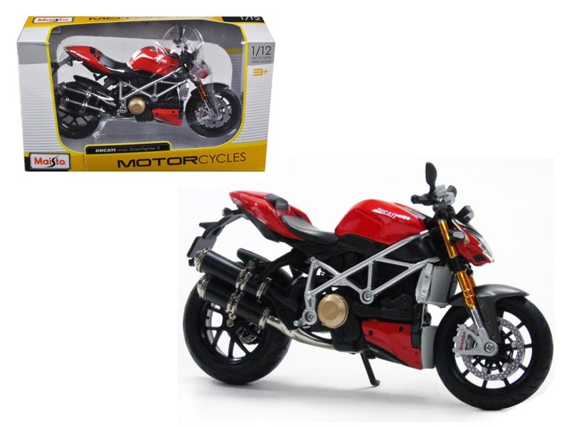 Ducati Mod Streetfighter S Red 1/12 Diecast Motorcycle Model by Maisto - Galactic capuchin