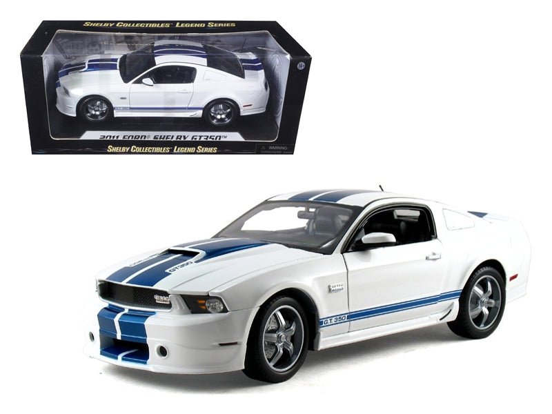 2011 Ford Shelby Mustang GT350 White 1/18 Diecast Model Car by Shelby Collectibles - Galactic capuchin