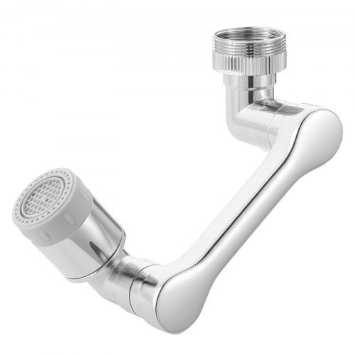 1080? Swivel Faucet Extender, 2 Sprayer Modes Sink Water Faucet Aerator Extension, Kitchen Bathroom Rotatable Spray Attachment with Brass Robotic Arm, Rotating Splash Filter Wash Hand/Hair/Face - Galactic capuchin